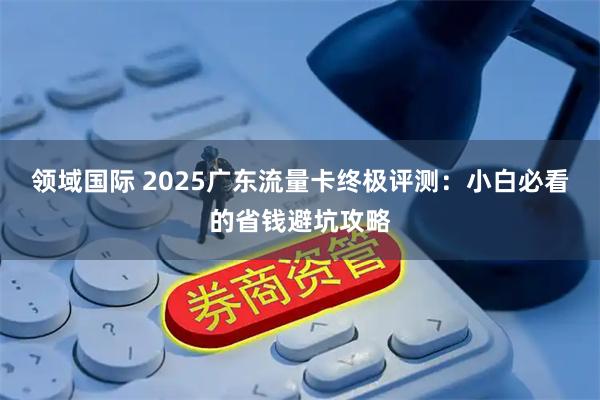 领域国际 2025广东流量卡终极评测：小白必看的省钱避坑攻略