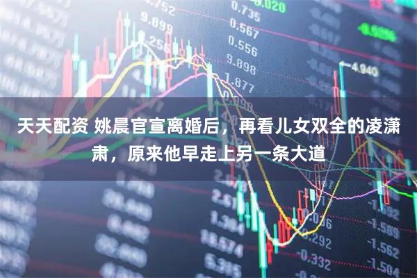 天天配资 姚晨官宣离婚后，再看儿女双全的凌潇肃，原来他早走上另一条大道